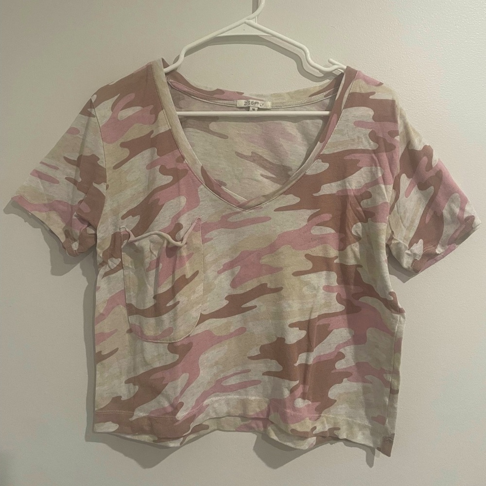 CAMO CROPPED Z-SUPPLY T-SHIRT